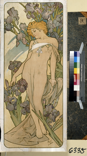Iris (part of the series of flowers), 1898 (lithograph)