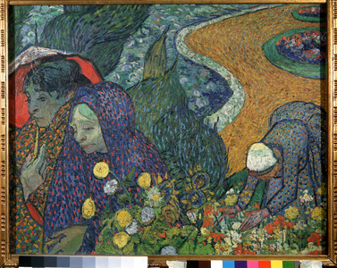 ""Souvenir du jardin a Etten ou Les Arlesiennes"". Women of Arles (Memory of the Garden at Etten). Peinture de Vincent Van Gogh (1853-1890), 1888. Huile sur toile. Postimpressionnisme. Dim : 73x92cm. Musee de l'Ermitage, Saint Petersbourg (Saint-Petersbourg) 