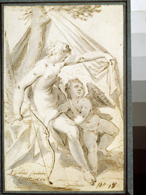 Venus and Cupid, 1600 (drawing)