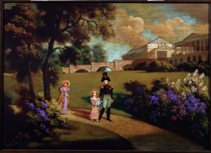 preparatory sketch for the movie North Sphinx, 2003 (tempera on board)