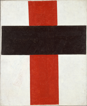 Hieratic Suprematist Cross, 1920-21 (oil on canvas)