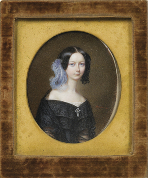 Helene de Mecklembourg Schwerin (Mecklembourg-Schwerin), c.1835 (gouache on cardboard)