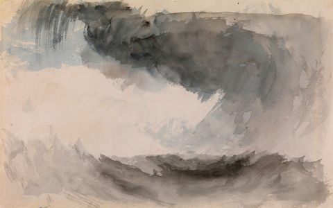 Tempest at Sea (A Storm at Sea), 1801 (watercolour)