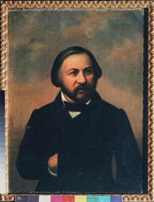 Portrait of the Mikhail I Glinka, c.1850 (oil on canvas)