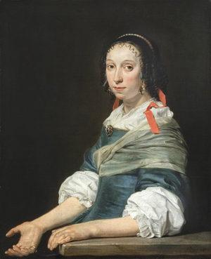 Portrait of a young woman, 1667 (oil on canvas)