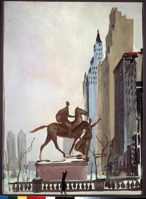 New York, Central Park, 1936 (oil on canvas)