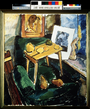 In the Studio, 1910s (oil on canvas)