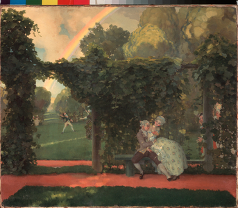 The Kiss Mocks, 1908 (oil on canvas)