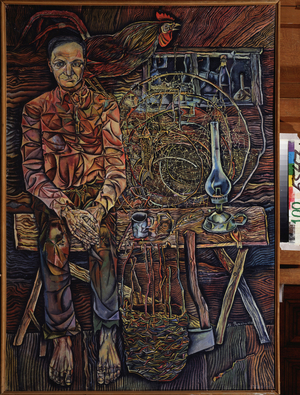 Portrait Of The Writer Andrei Platonov (1899-1951), 1967-1968 (oil on canvas)
