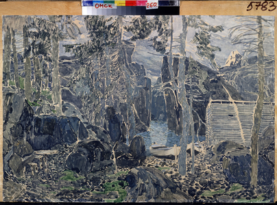 Decor for the Piece of Theater Petit Eyolf by Henrik (Henri), 1903-04 (watercolour on cardboard)