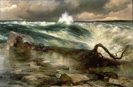 The Rapids Above Niagara (oil on canvas)