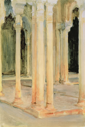 Court of the Lions, c.1912 (w/c on paper)