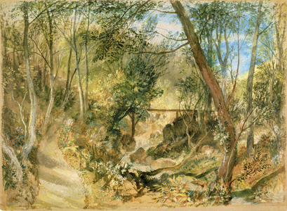 The Woodwalk, Farnley Hall, c.1818 (w/c & gouache)