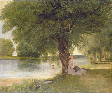 The Charente at Port-Bertaud, 1862 (oil on canvas)