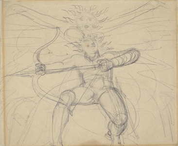 Hyperion, from a 'Study for Gray's Poems', Page 46 (graphite on paper)