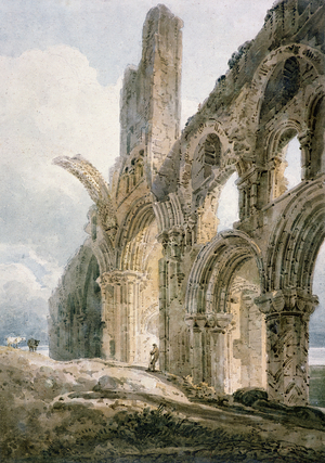 Lindisfarne Abbey, c.1797 (pencil and watercolour on paper)