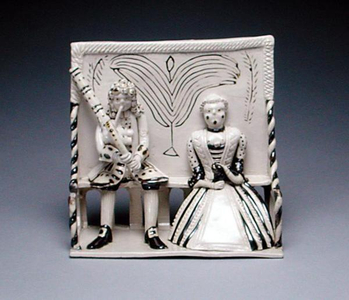 Pew Group, Staffordshire, c.1745 (salt-glazed stoneware)