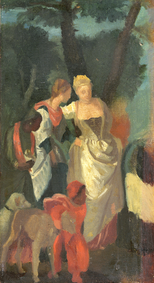 The Finding of Moses, after a painting by Veronese, late 1860s (oil on canvas)