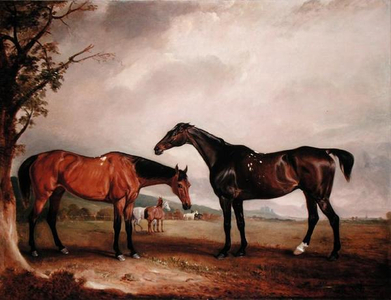 Longford Lass and the Jew, 1853 (oil on canvas)