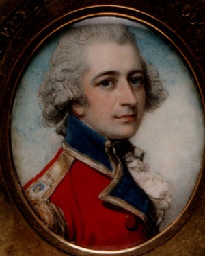 PD.198-1961 Portrait miniature of Captain, The Hon, Edmund Phipps, 1788 (ivory)
