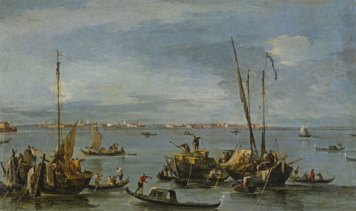 View towards Murano from the Fondamente Nuove, Venice (oil on canvas)