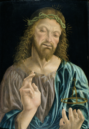 Cristo Salvator Mundi, c.1490-94 (tempera on panel)