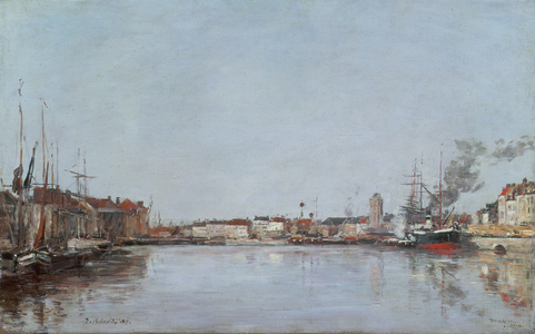 The Dutch Dock, Dunkirk, 1889 (oil on canvas)