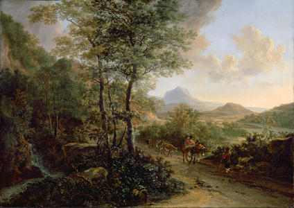 Italian Landscape, c.1637-41 (oil on canvas)