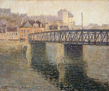 The Iron Bridge at St. Ouen, 1908 (oil on canvas)