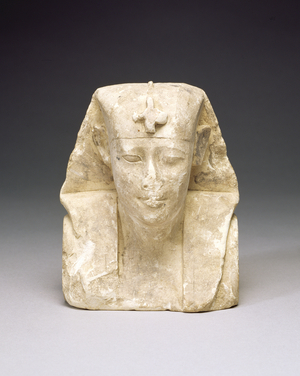 Sculptor's model of a king, possible Ptolemy I or II (limestone)