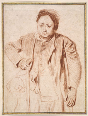 Portrait of Antoine de la Roque (red chalk on paper)