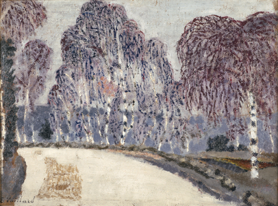 Birches at L'Etang-a-la-Ville, 1896 (oil on cardboard)