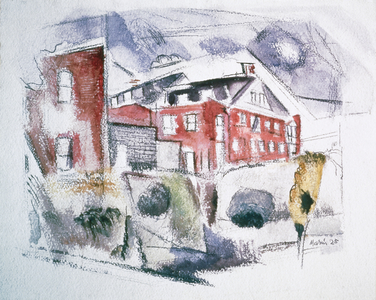 Stevens Institute, 1925 (w/c on paper)