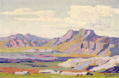 In the Painted Desert, Arizona, 1915 (oil)