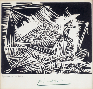 Young Pigeon, 1939 (linocut)