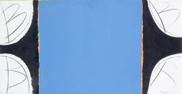 Four Bs and a Blue (oil on canvas)