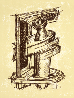 Study for Sculpture, 1969 (litho)