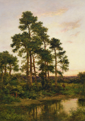 A Quiet Evening, Surrey Pines, 1916 (oil on canvas)