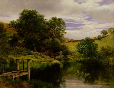 The Mill Dam, Ardnaham, 1872 (oil on canvas)