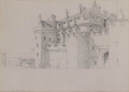 Palace of the Stuarts, in Stirling (pencil on paper)