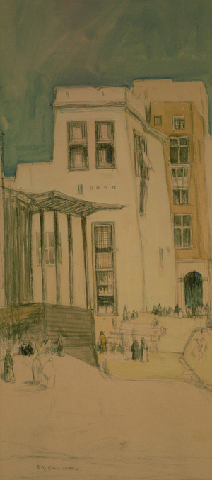 Old Cairo, 1908 (watercolour over pencil on paper)