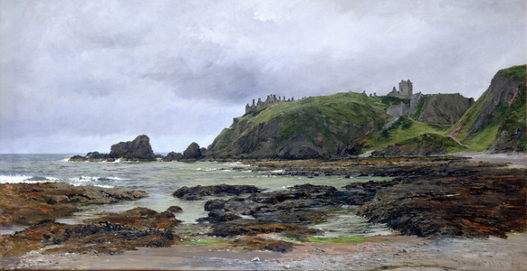 Dunottar Castle (oil on canvas)