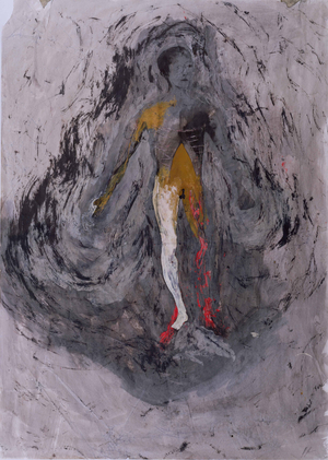 Not a Bad Day Then (mixed media on paper)