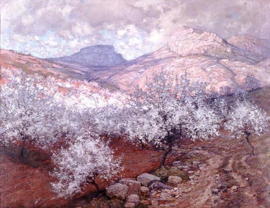 The Peach Orchard, 1928 (oil on canvas)
