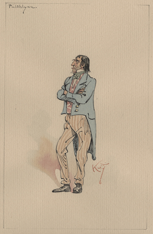 Pilahlynn, c.1920s (pen & ink with w/c on paper)