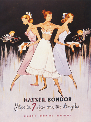 Illustration from the Kayser Bondor Catalogue, c.1955 (colour litho)