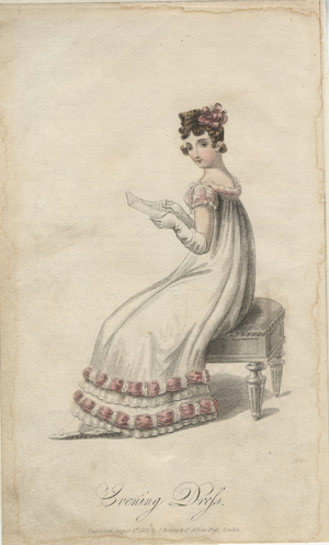 Evening dress (colour litho)