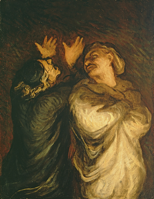 Un Scapin, 1860-62 (oil on cradled panel)