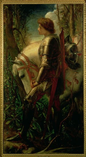 Sir Galahad, 1862 (oil on canvas)