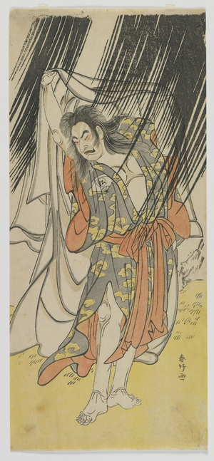 The Actor Onoe Matsusuke I as the Priest Shunkan, Edo period, late 1770s (colour woodblock print)